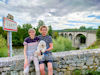 foto Jeroen en Alfred bij de brug over de Ardeche